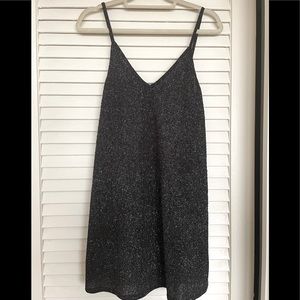 Black glitter dress